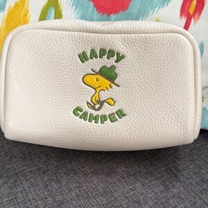 Coach Leather Happy Camper WOODSTOCK Cosmetic Bag NWT SNOOPY peanuts